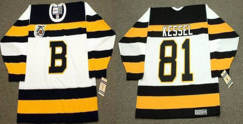 2019 Men Boston Bruins #81 Kessel White CCM NHL jerseys